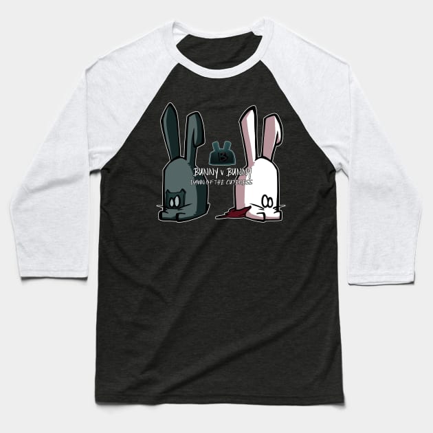 Bunny v Bunny Baseball T-Shirt by ArryDesign